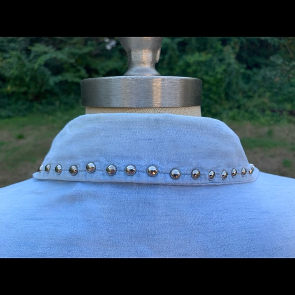 Vintage Denim Rhinestone Bedazzled Snap Up Shirt - Picture 13 of 16